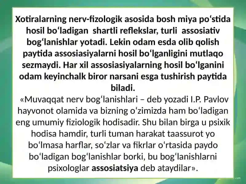 Xotira haqida tushuncha 4