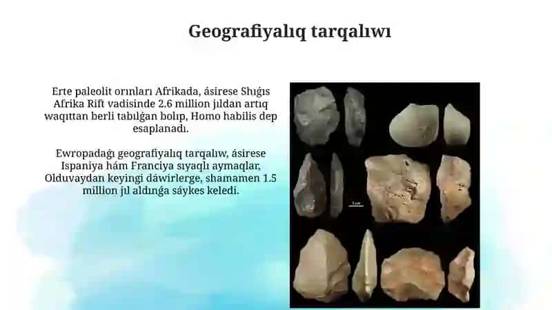 Paleolit dawiri arxeologiyaliq estelikleri 4