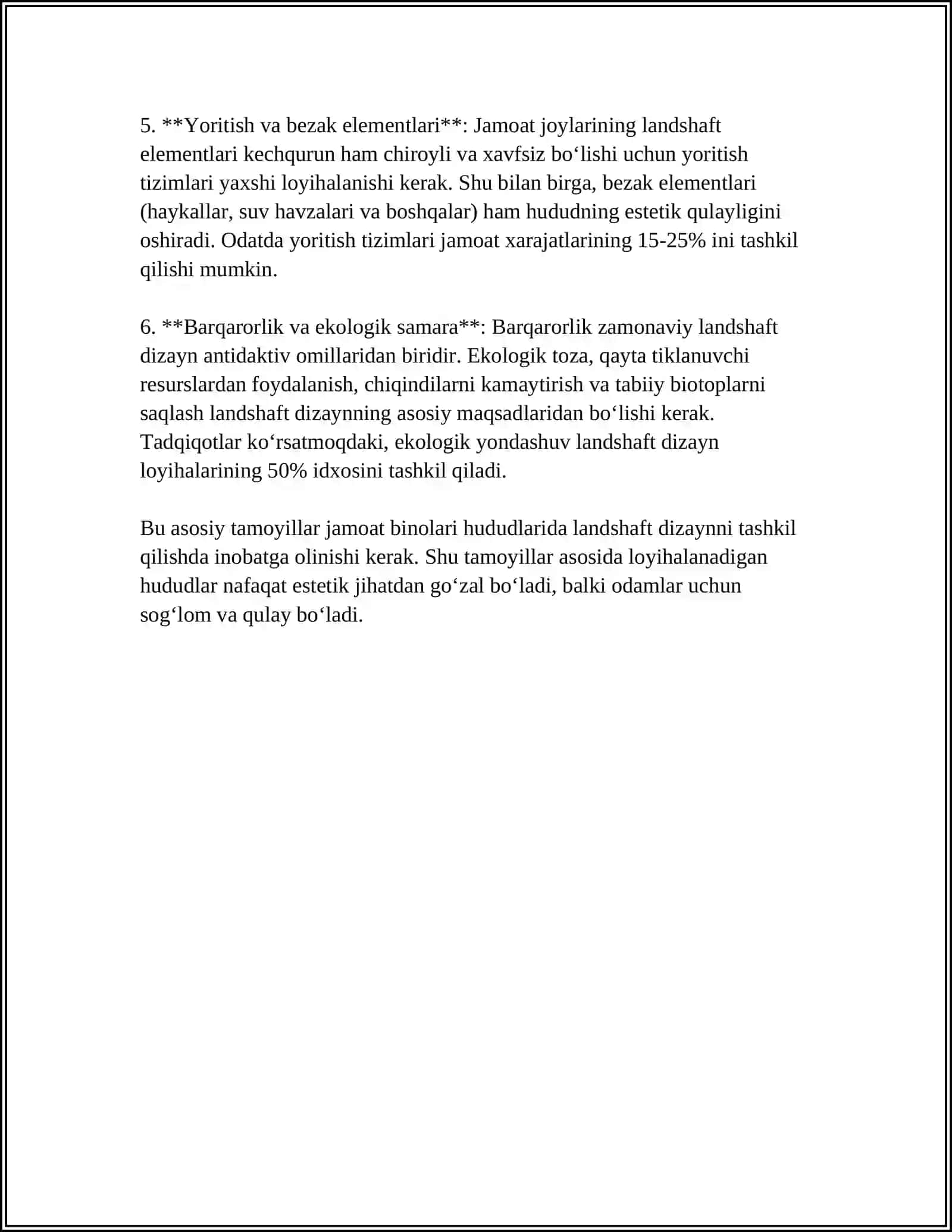 JAMOAT BINOLARI HUDUDLARINI ME'MORIY LANDSHAFT TASHKIL ETISH 4