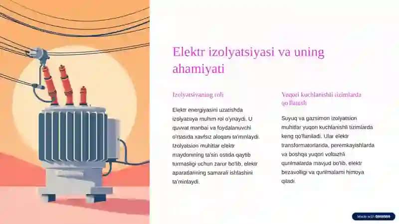 Suyuq va gazsimon izolyatsion muhitlarning elektr mustahkamligi 4