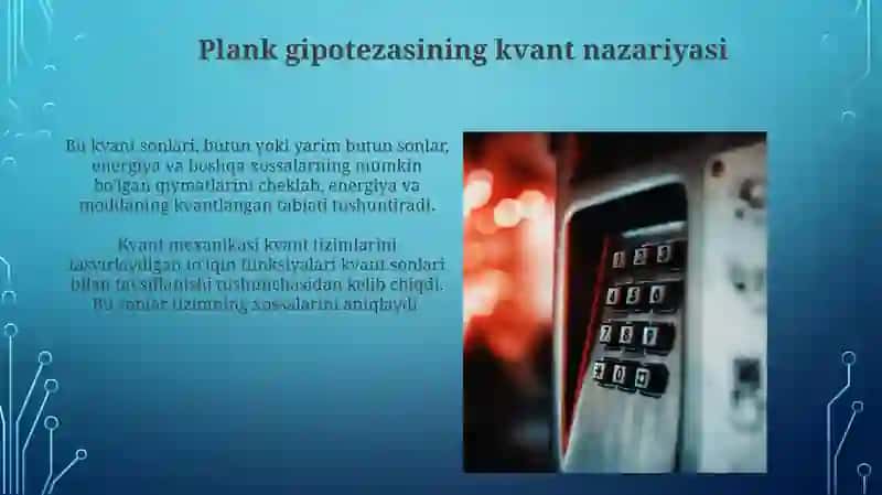 Kvant Mexanikasi Evolyutsiyasi 4