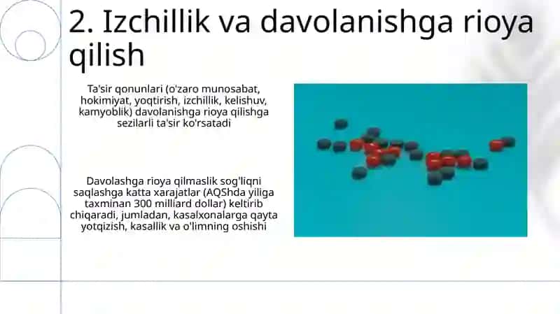 Ta'sirlanish qonunlarini tibbiyotda ahamiyati 4