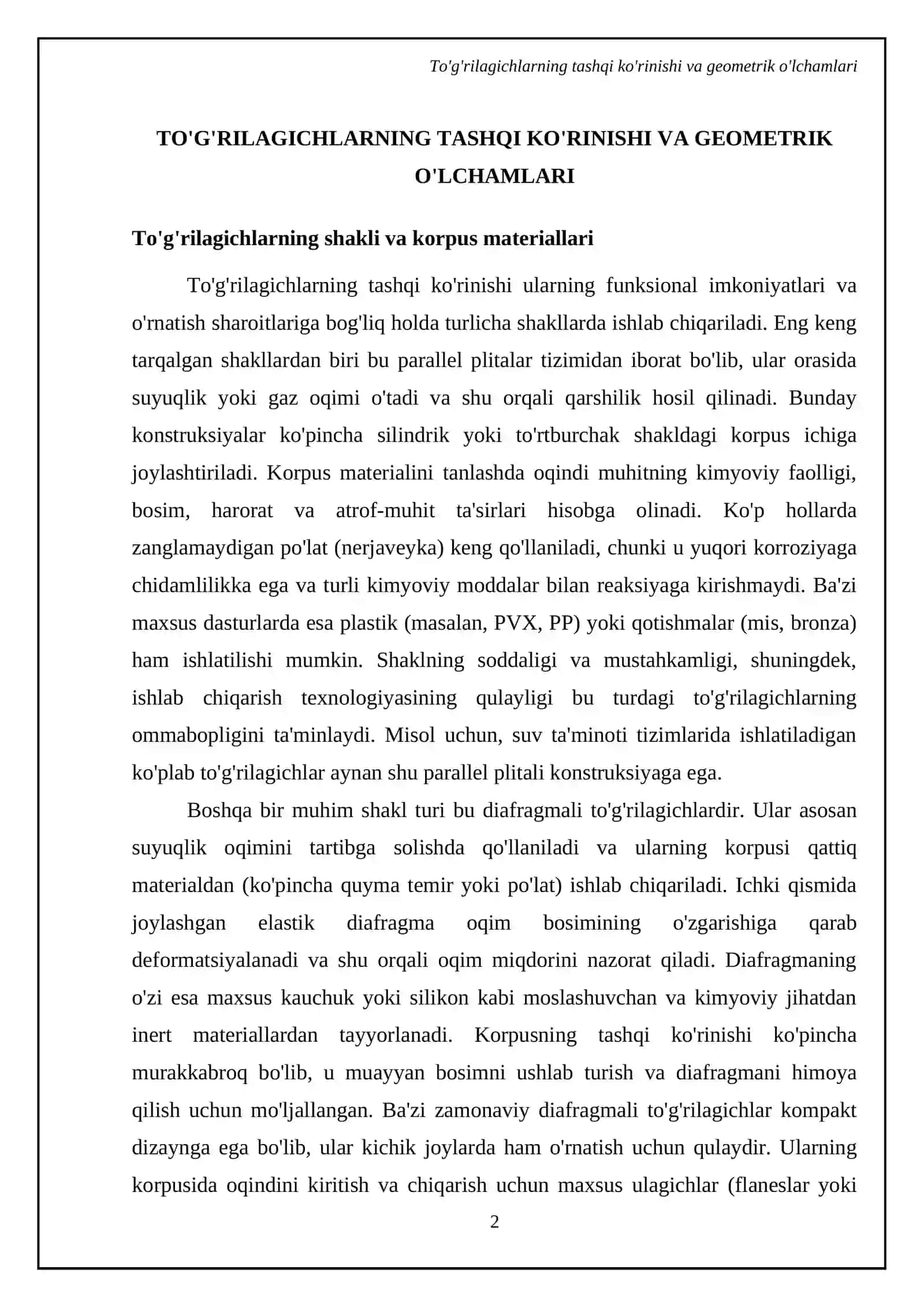 To‘g‘rilаgichlаrning tаshqi tаvsiflаri 4