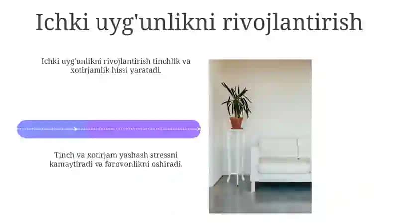 Tinch va xotirjam yashash baxti 4