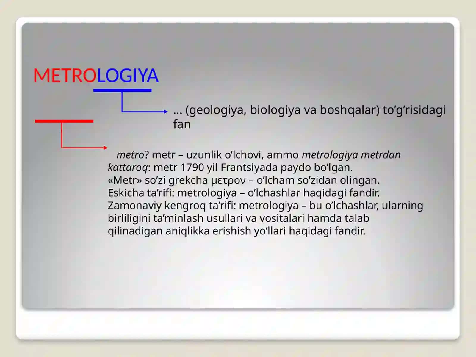 O‘LCHOV VA O’LCHASH OBYEKTI 4
