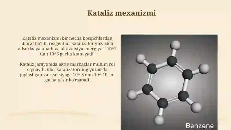 Katalizatorlarning asosiy tavsiflari 4