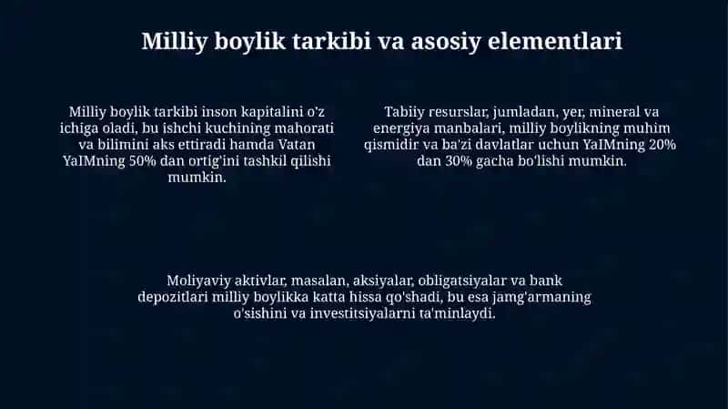 Milliy boylik statistikasi 4