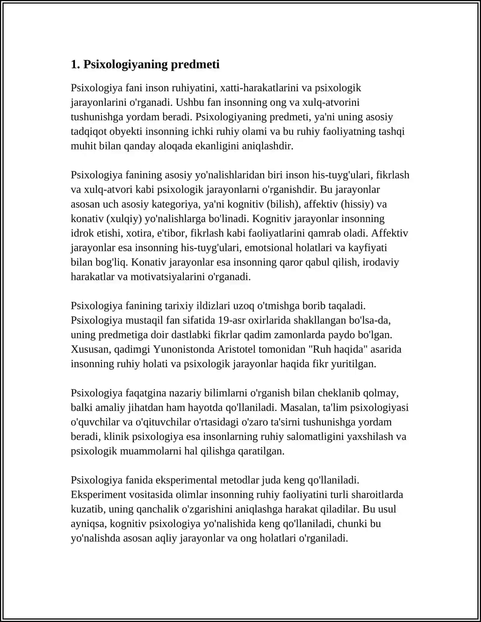 PISIXOLOGIYANING PREDMETI.MAQSAD VA VAZIFALARI 4