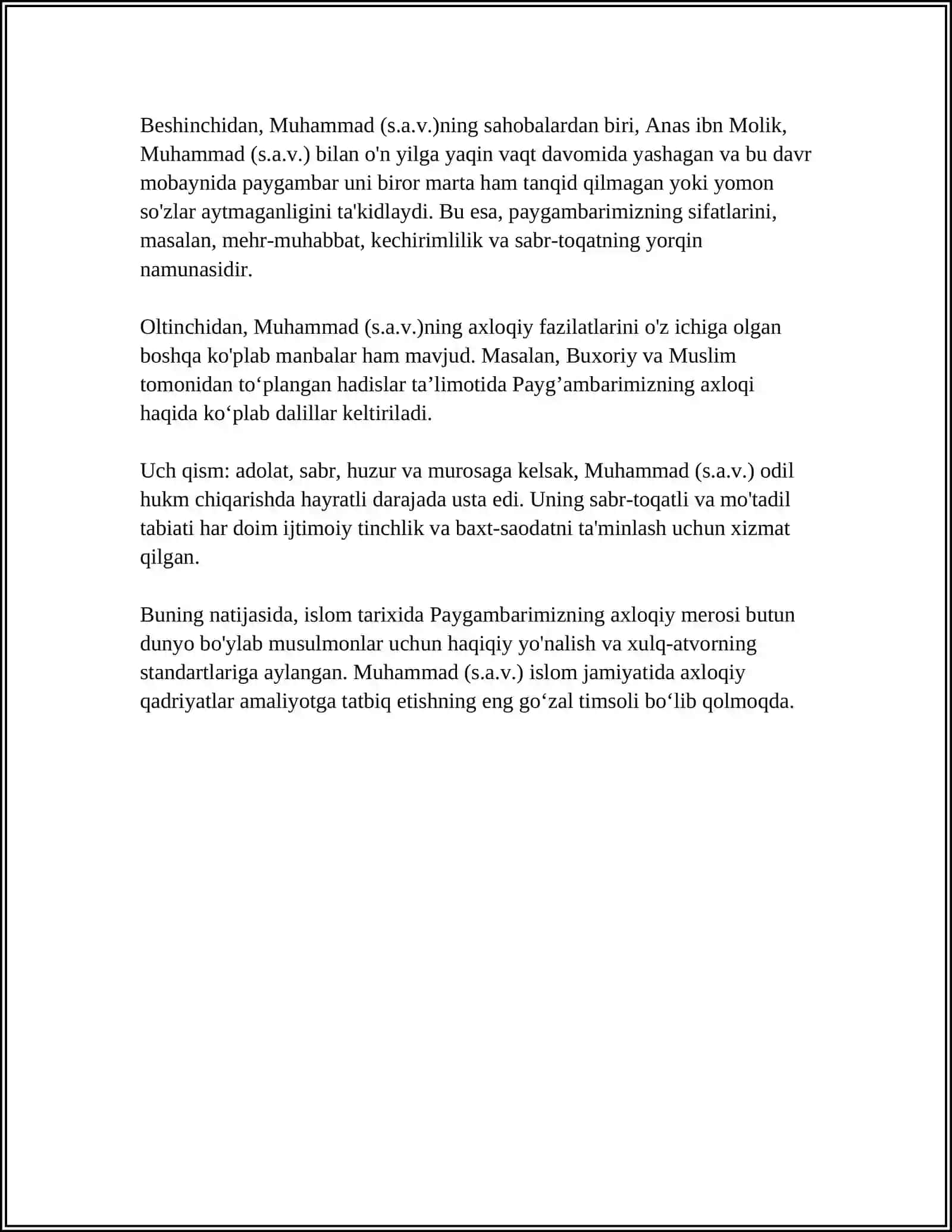 IMOM BUXORIYNING "AL-ADAB AL-MUFRAT" ASARI 4