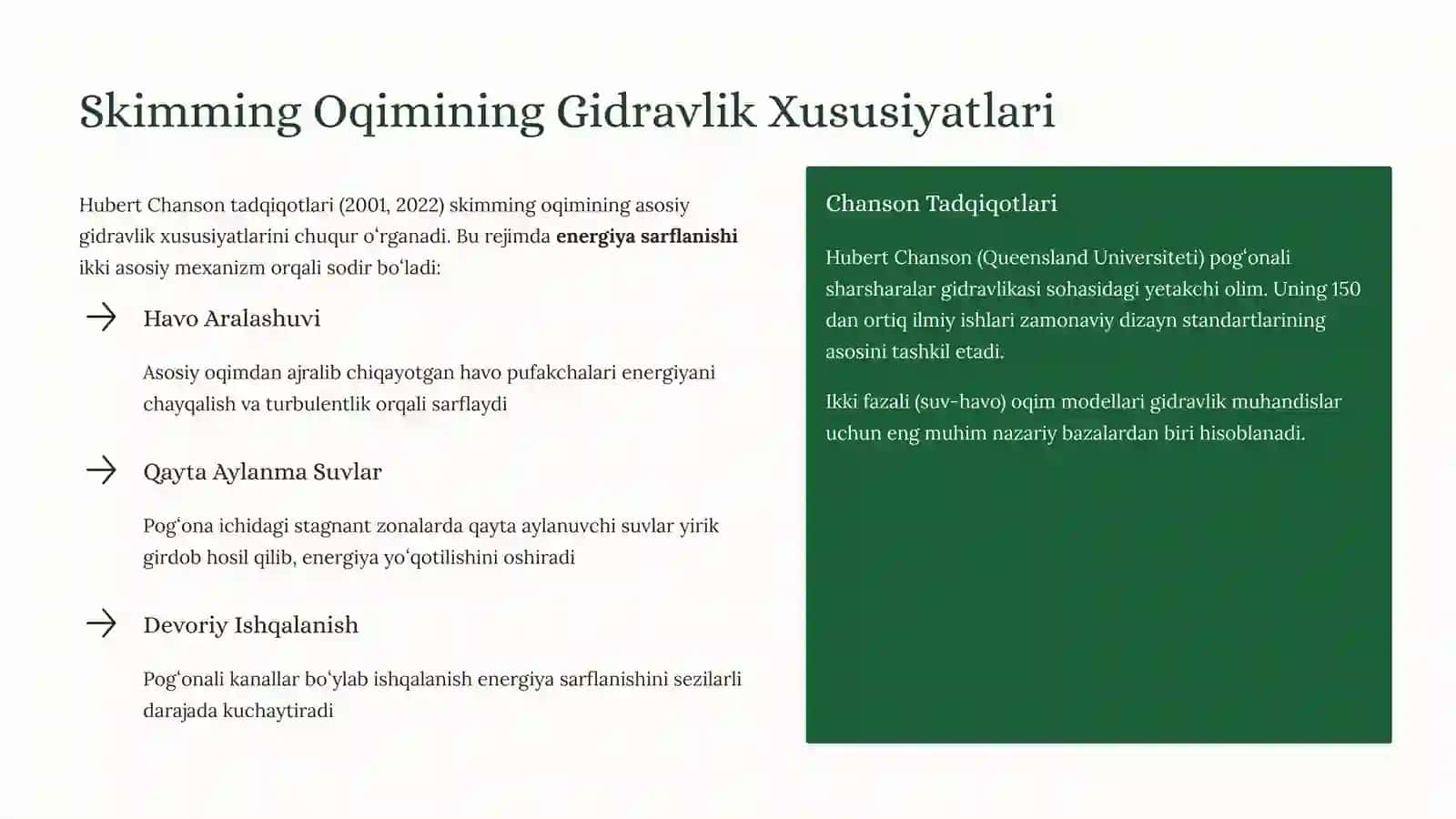 Pogʻonali Sharshara InshootlariningGidravlikXisobi 4