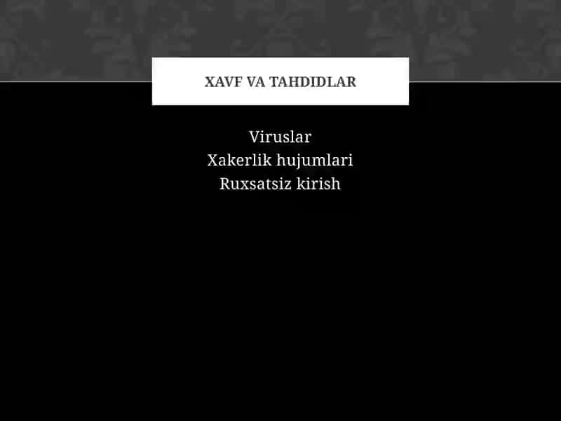 Tarmoq xavfsizligi 4