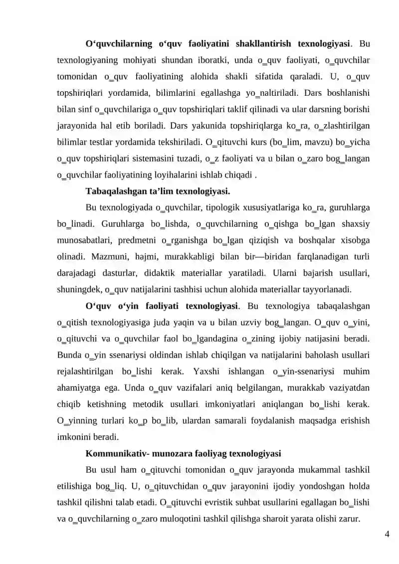 Integrativ texnologiyalar va ulardan foydalanish uslublari 4