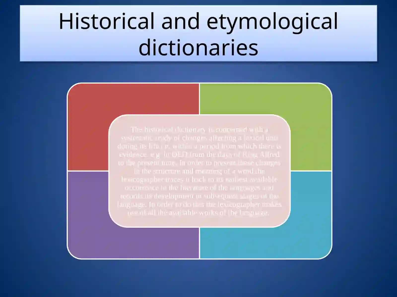 Types of dictionaries 4