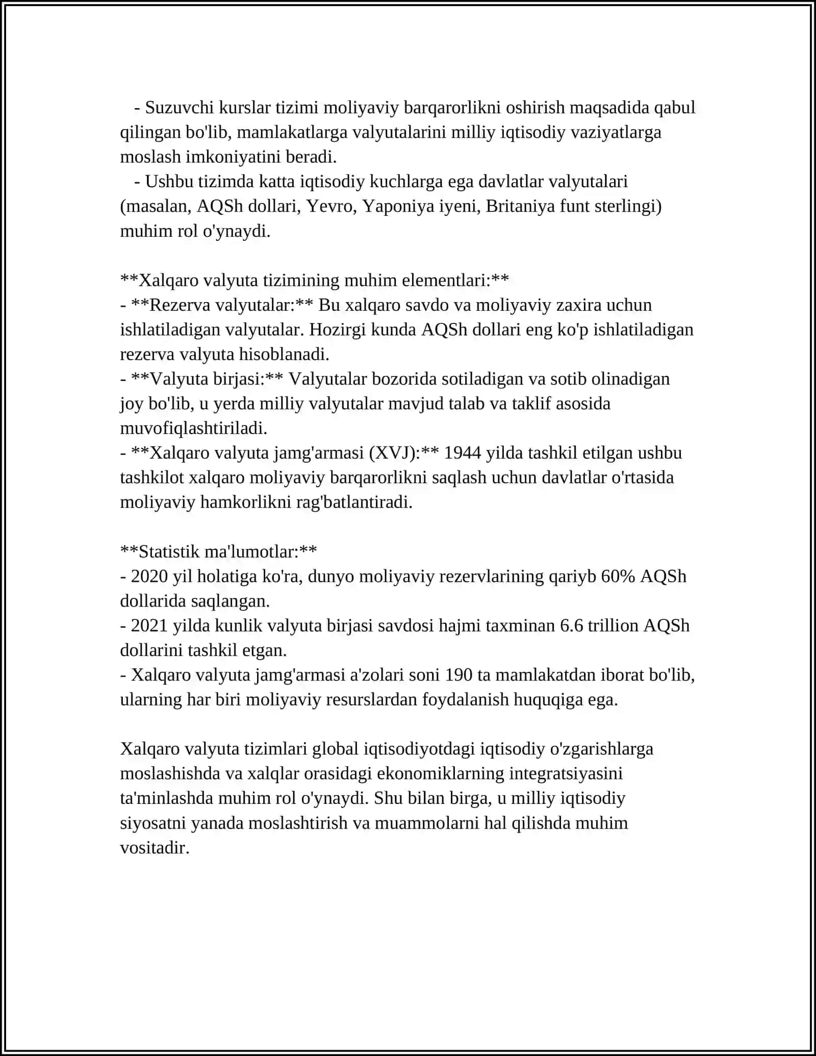 BANKLARNING XALQARO VALYUTA KREDIT OPERATSIYALARI 4