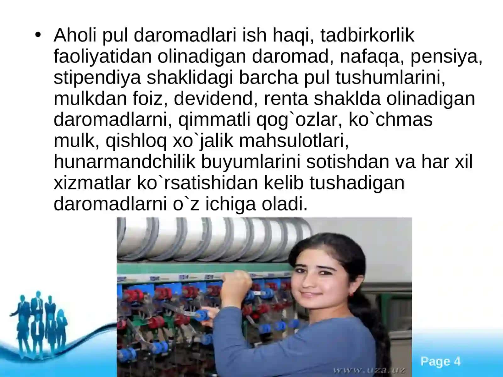 Aholi turmush darajasi va uning ko`rsatkichlari 4