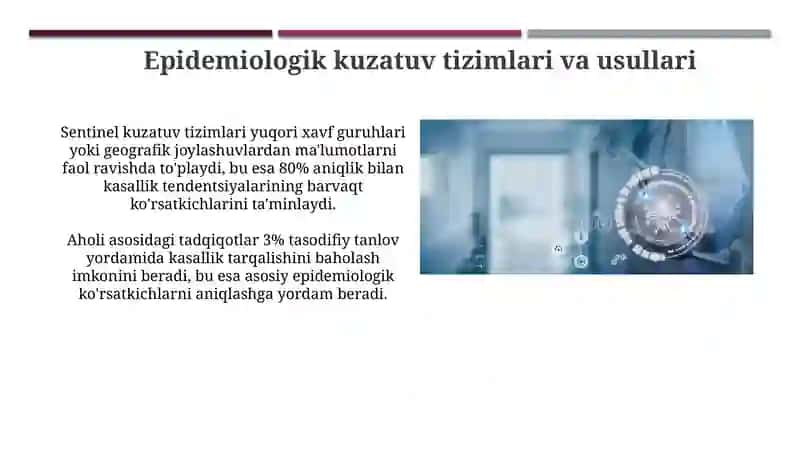 Yuqumli kasalliklar ustidan epidemiologik kuzatuv va nazorat 4