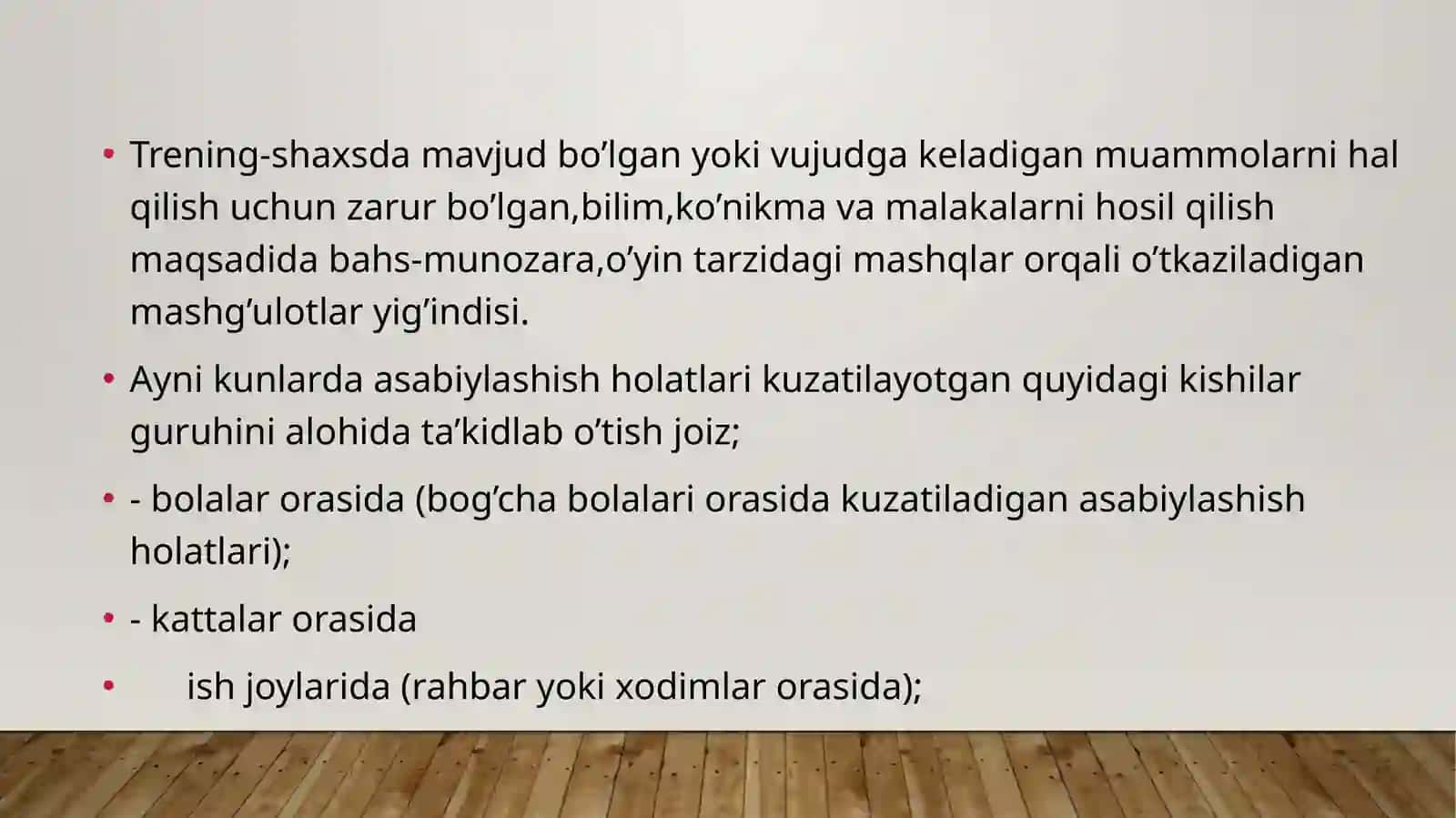 Sotsialpsixologik treningning ahamiyati 4