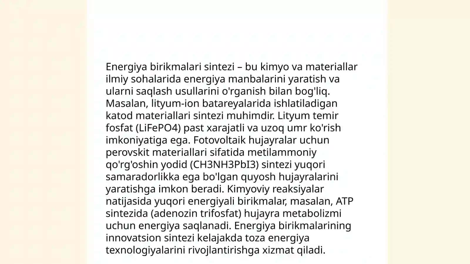 Modda va energiya almashinishni boshqarilishi 4