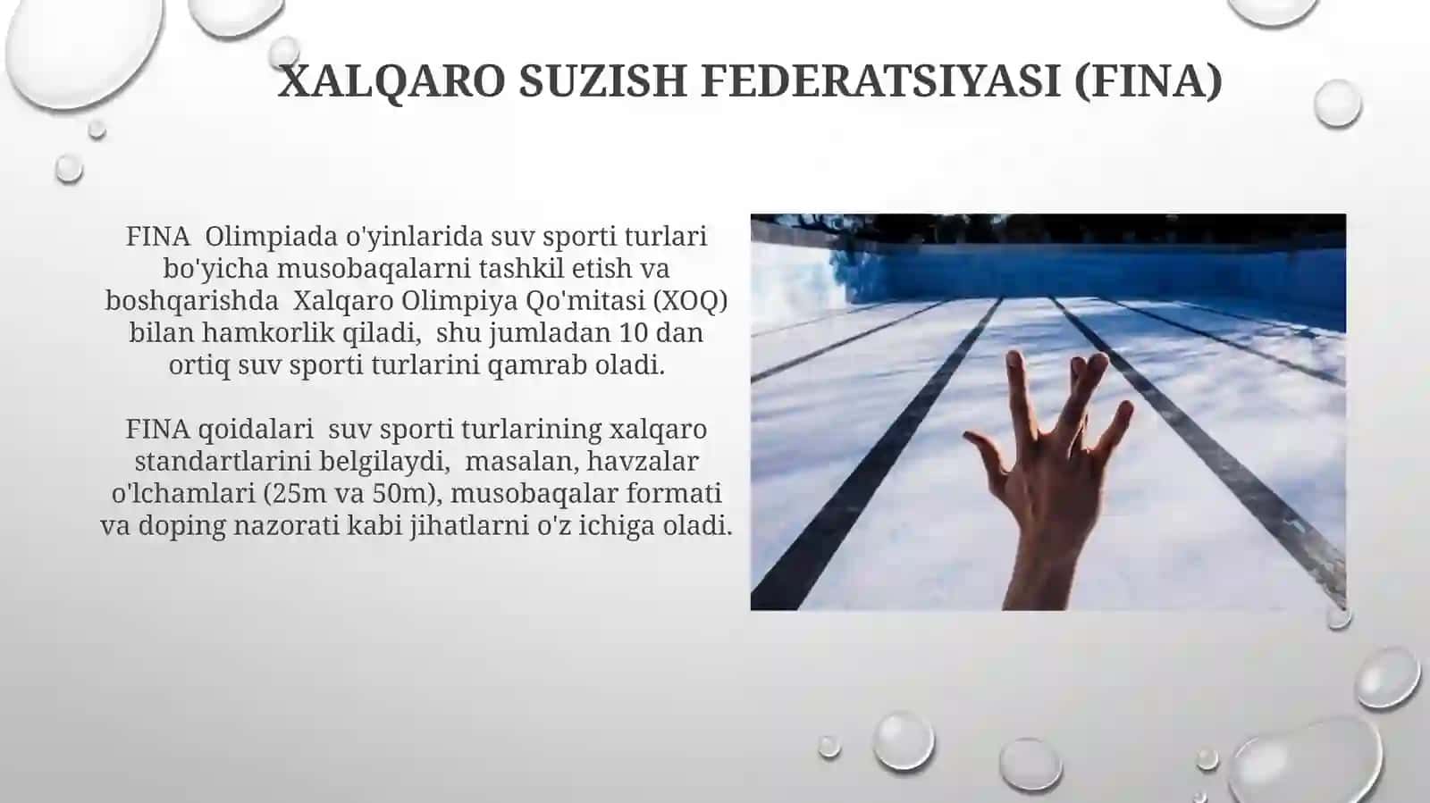 Suzish sporti tarixi va qoidalari 4