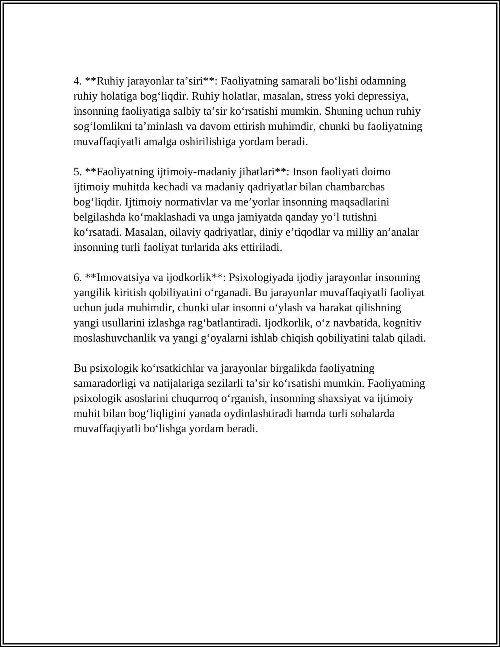 FAOLIYAT VA MOTIVATSIYA 4