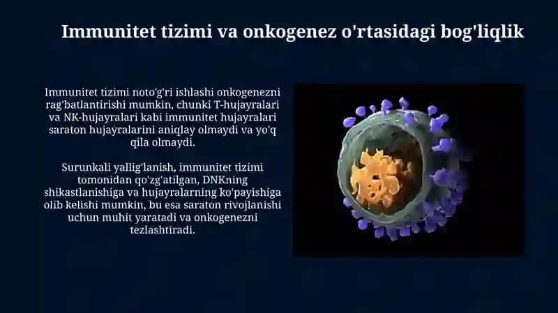 Immunitet tanqisligi va onkologiya 4