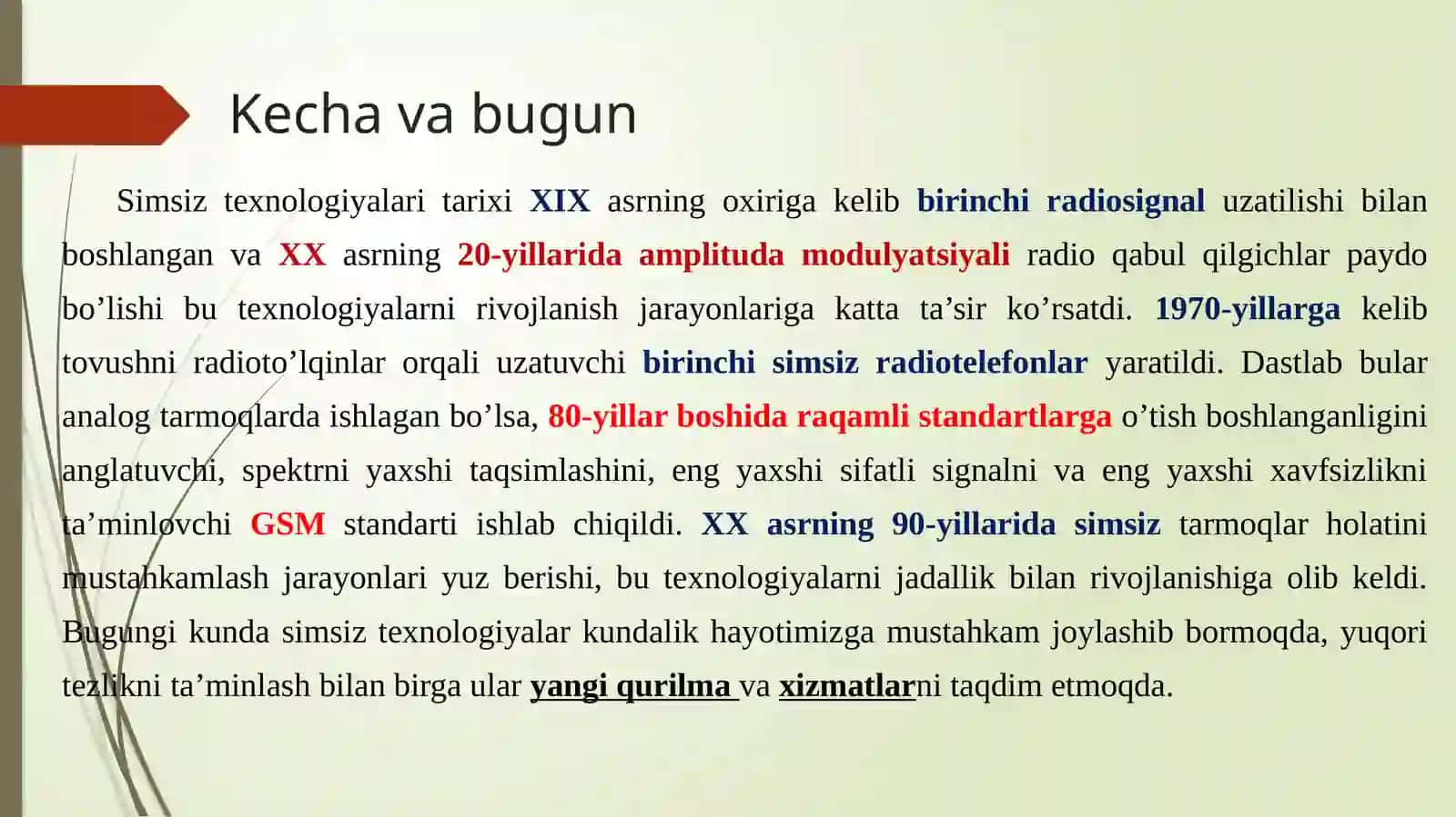 Simsiz aloqa texnologiyalari 4