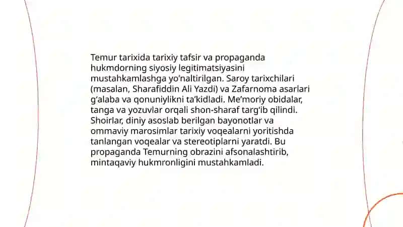 Amir Temur tarix falsafasi 4