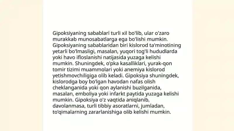 Ichki nafas yetishmovchiligi (gipoksiya) 4