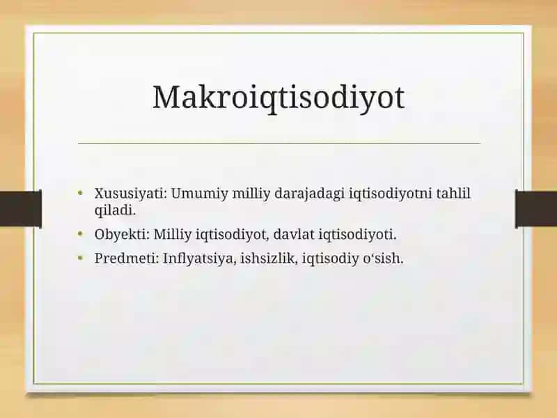 Iqtisodiy fanlar: Xususiyati, obyekti va predmeti 4