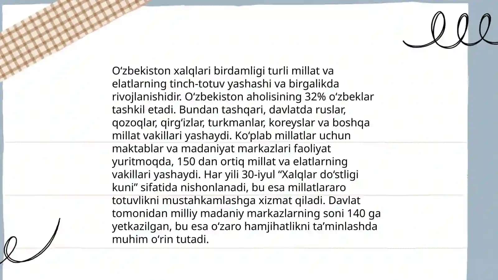 Oʻzbekiston xalqi – Vatanimiz faxri 4