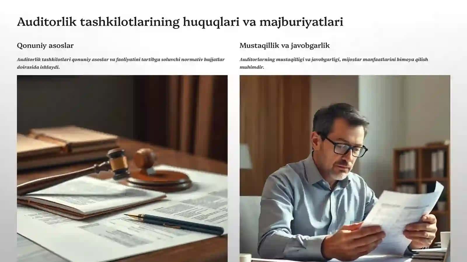 Auditorlik tashkilotlari va axborot-maslahat xizmatlarini tashkil etish 4