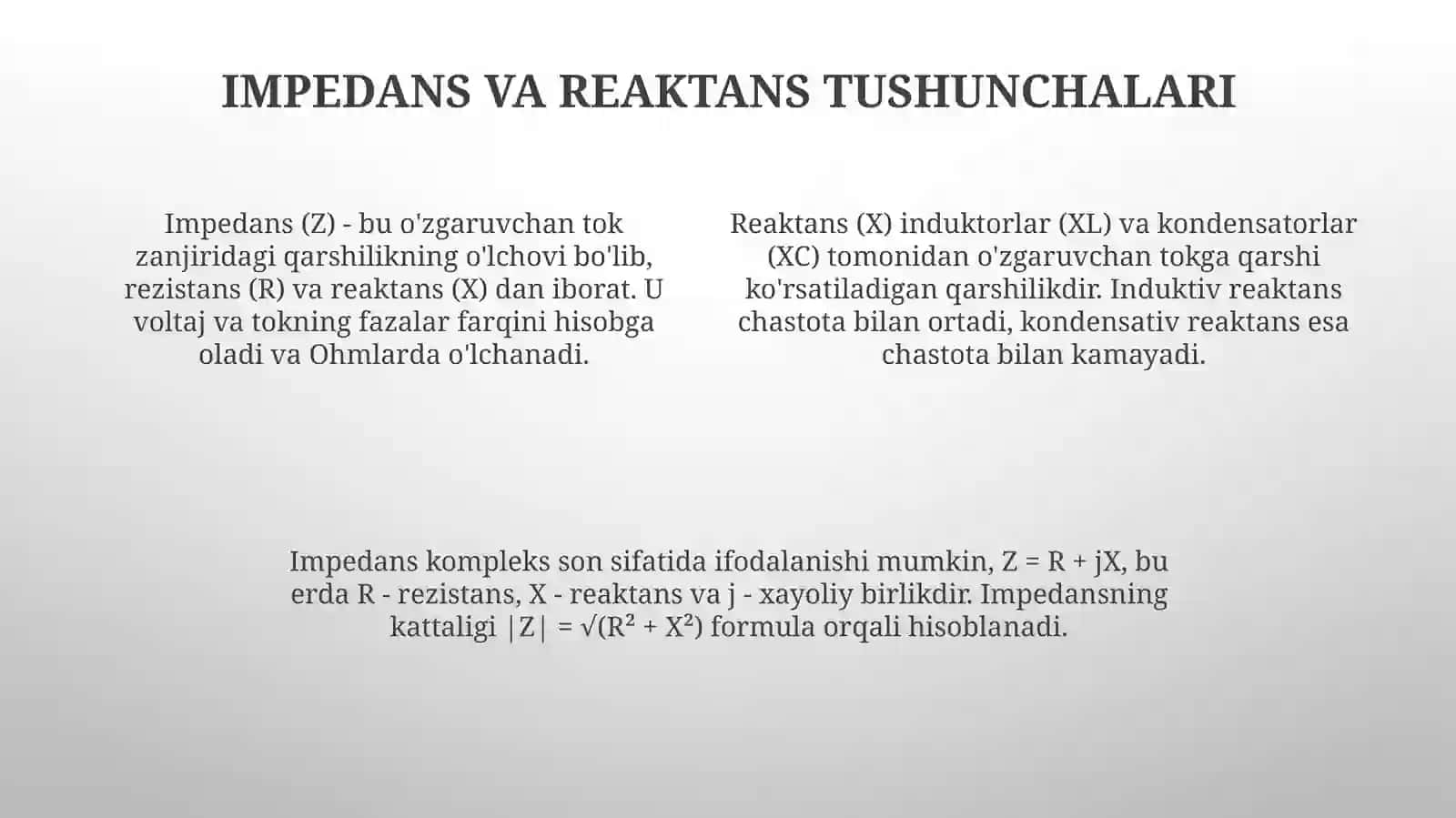 Kompleks qarshilik 4