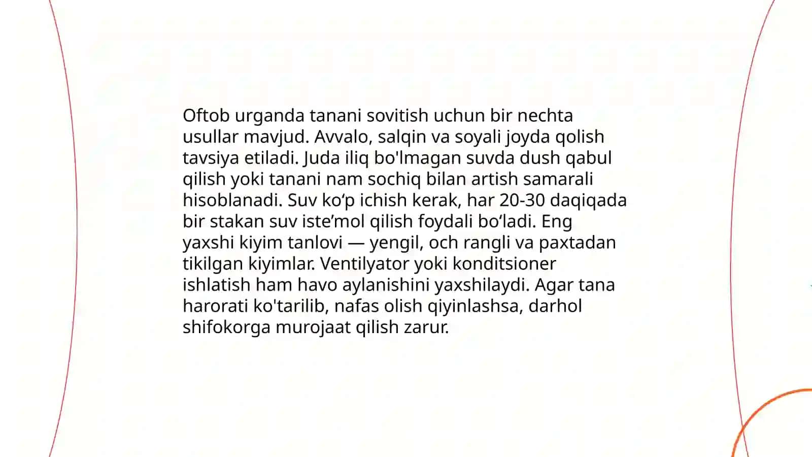 Oftob urganda birinchi yordam koʻrsatish 4