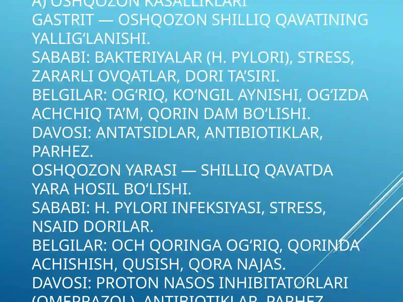 Qorin bo'shligi kasalliklari 4