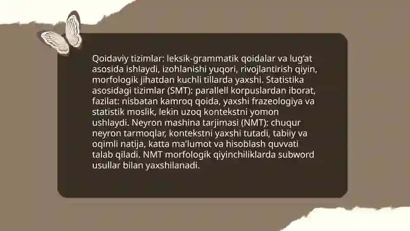 Avtomatik tarjima dasturlari va ularning qiyosiy tahlillari 4