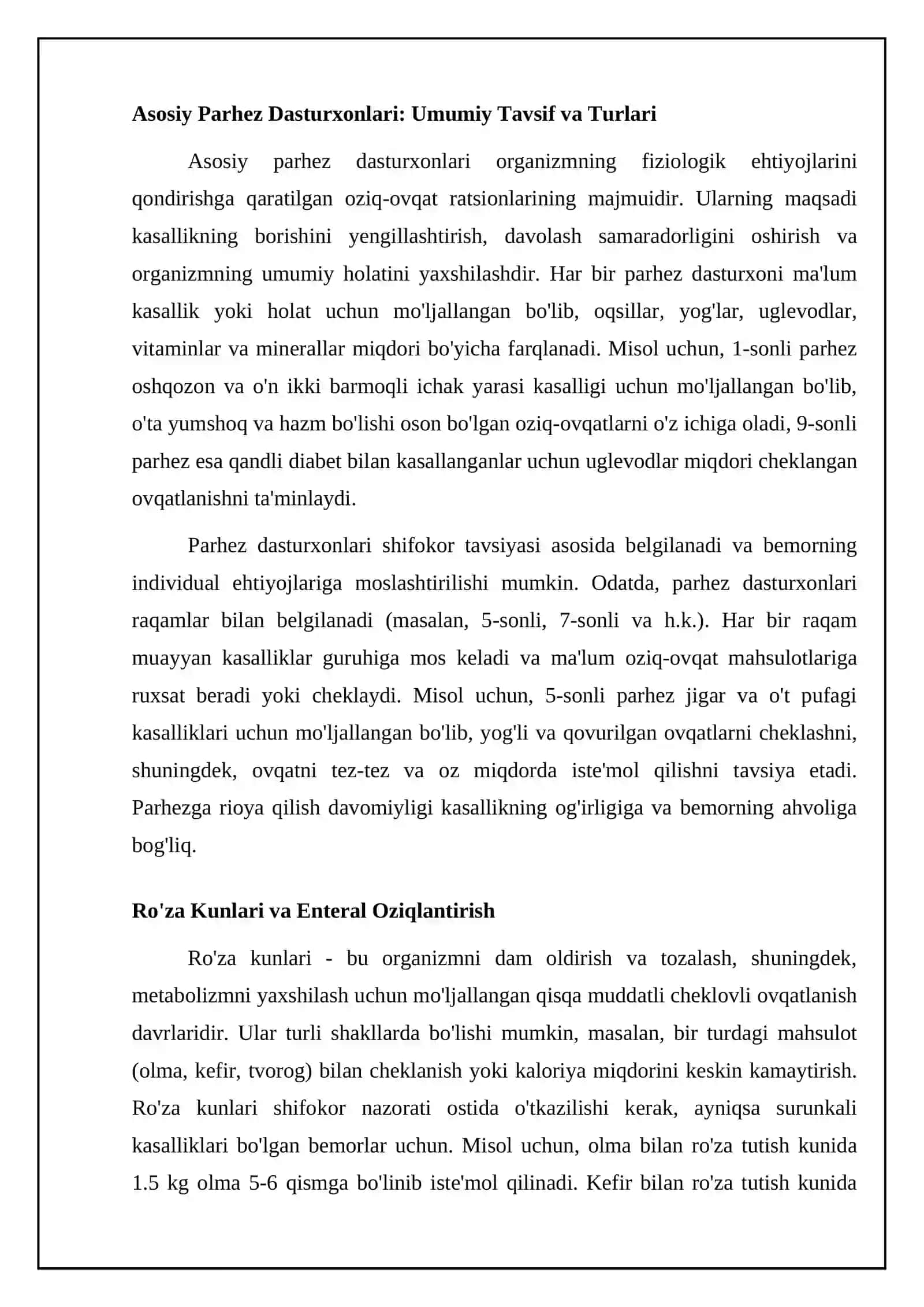 Asosiy parhez dasturxonlari 4