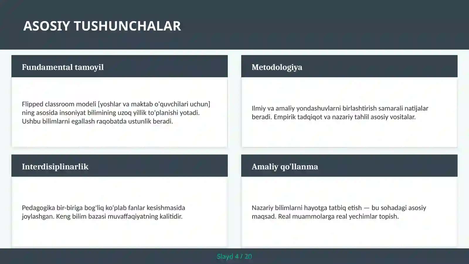 Flipped classroom modeli [yoshlar va maktab o'quvchilari uchun] 4