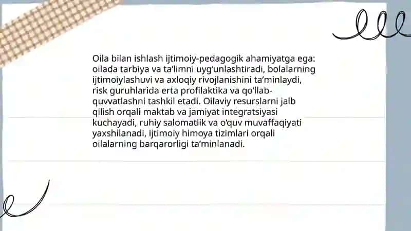 Ijtimoiy pedagogik faoliyat turlarining ahamiyati 4