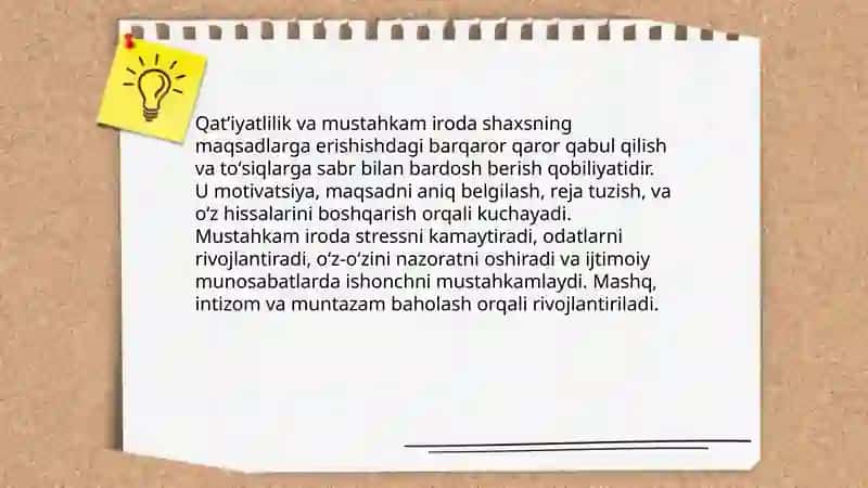 Shaxsning irodaviy sifatlari 4