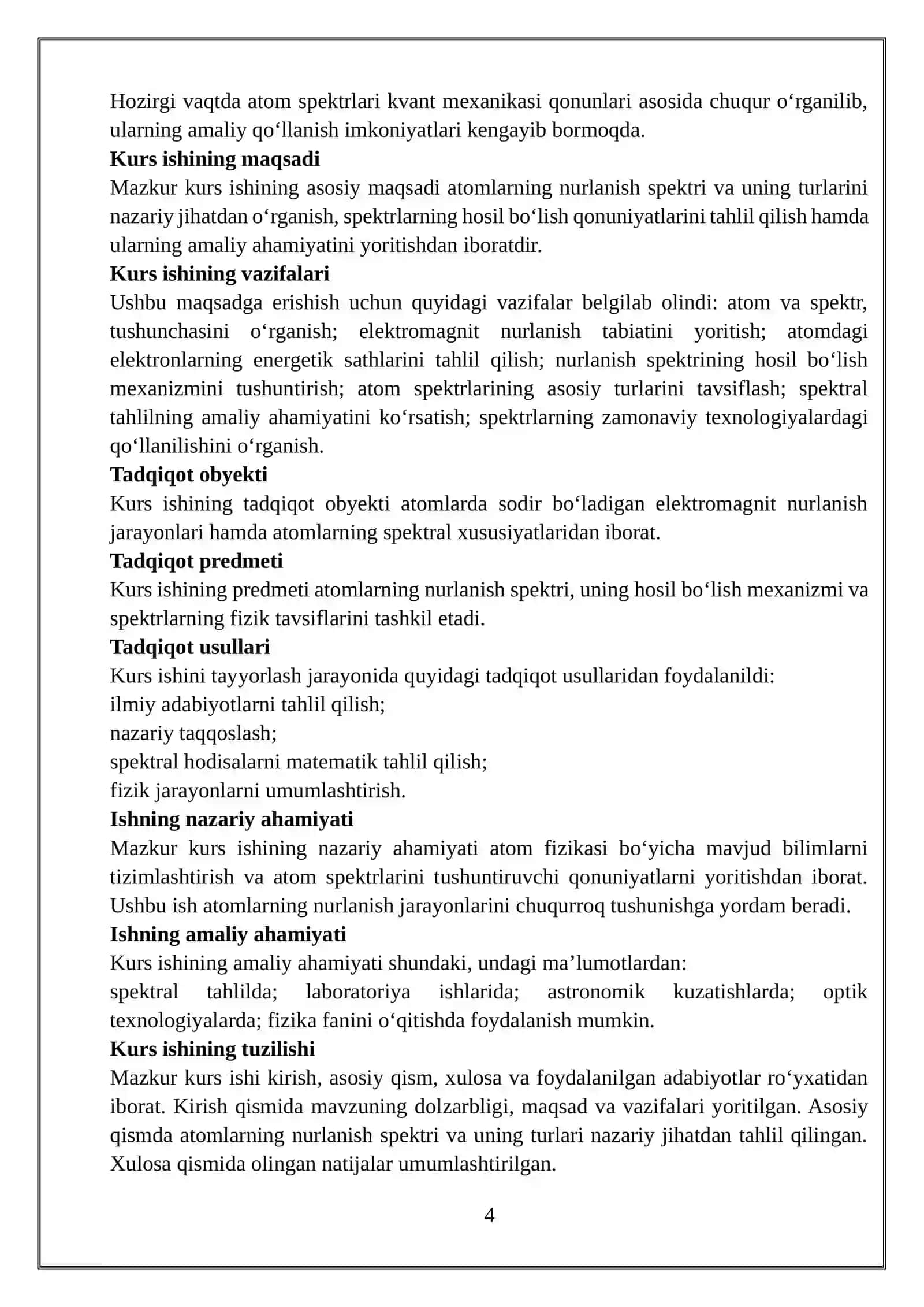 Atomlarning nurlanish spektri va uning turlari 4