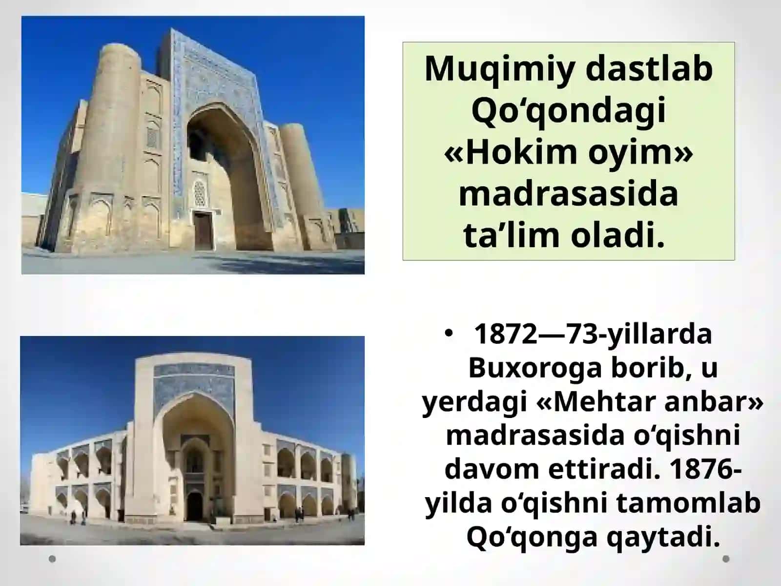 MUHAMMAD AMINXO`JA MUQIMIY 4