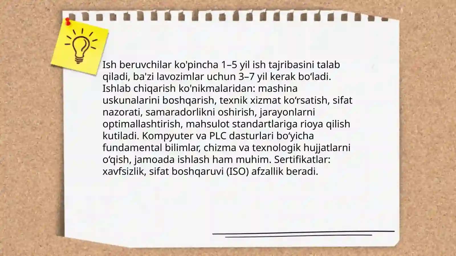 Ish beruvchilar talablarini o’rganing 4