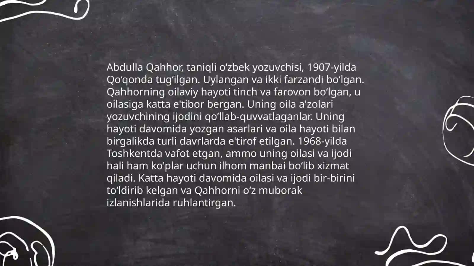 Abdulla Qahorning hayoti va ijodi 4