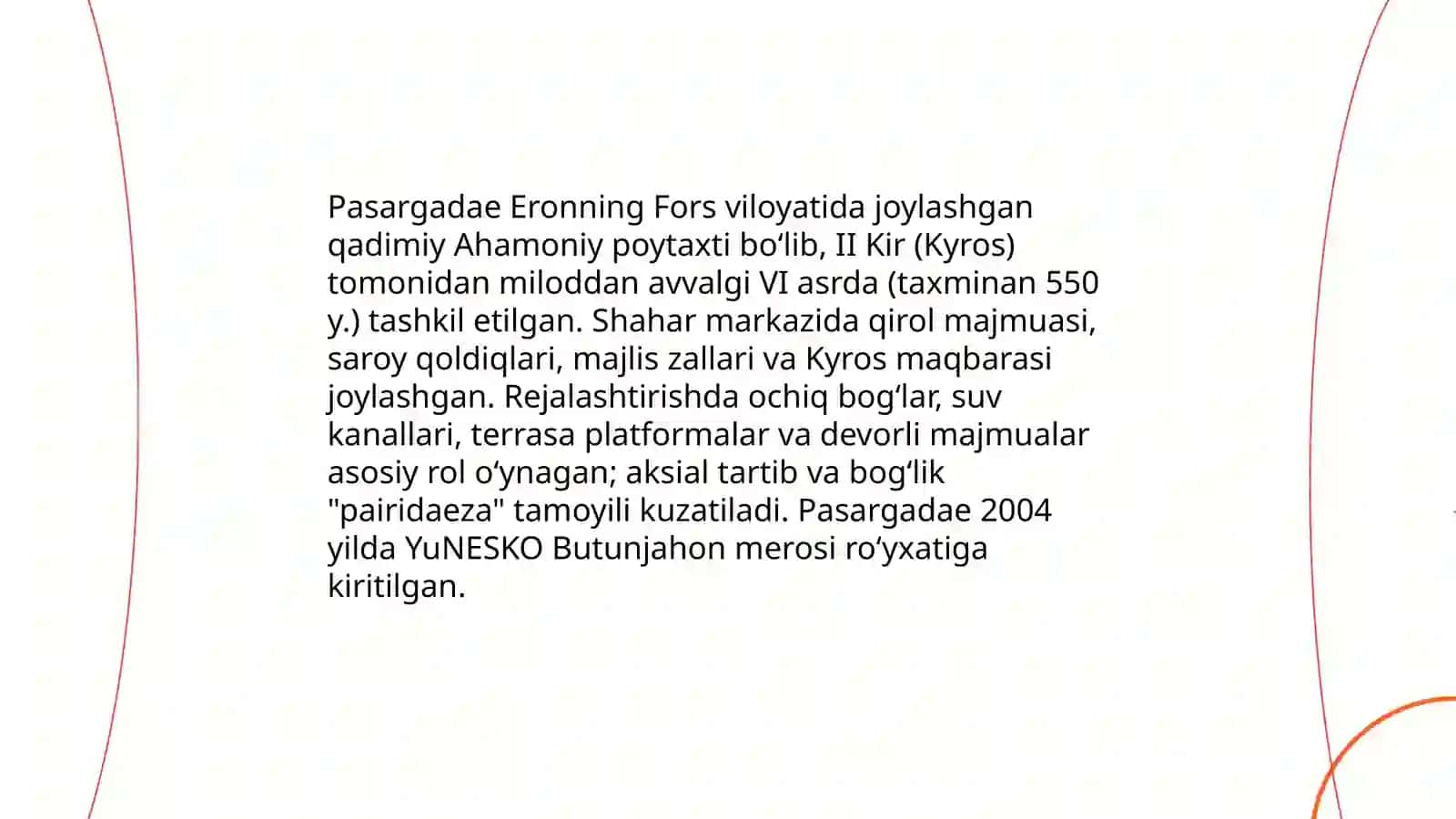 Fors imperiyasining shaharsozlik tamoyillari 4