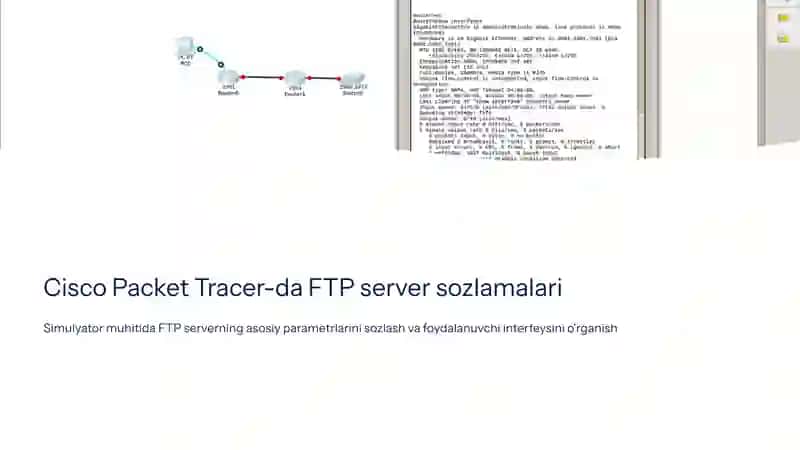 Cisco-da FTP Server va Mijoz bilan Ishlash: Fayl Almashish Amaliyoti 4