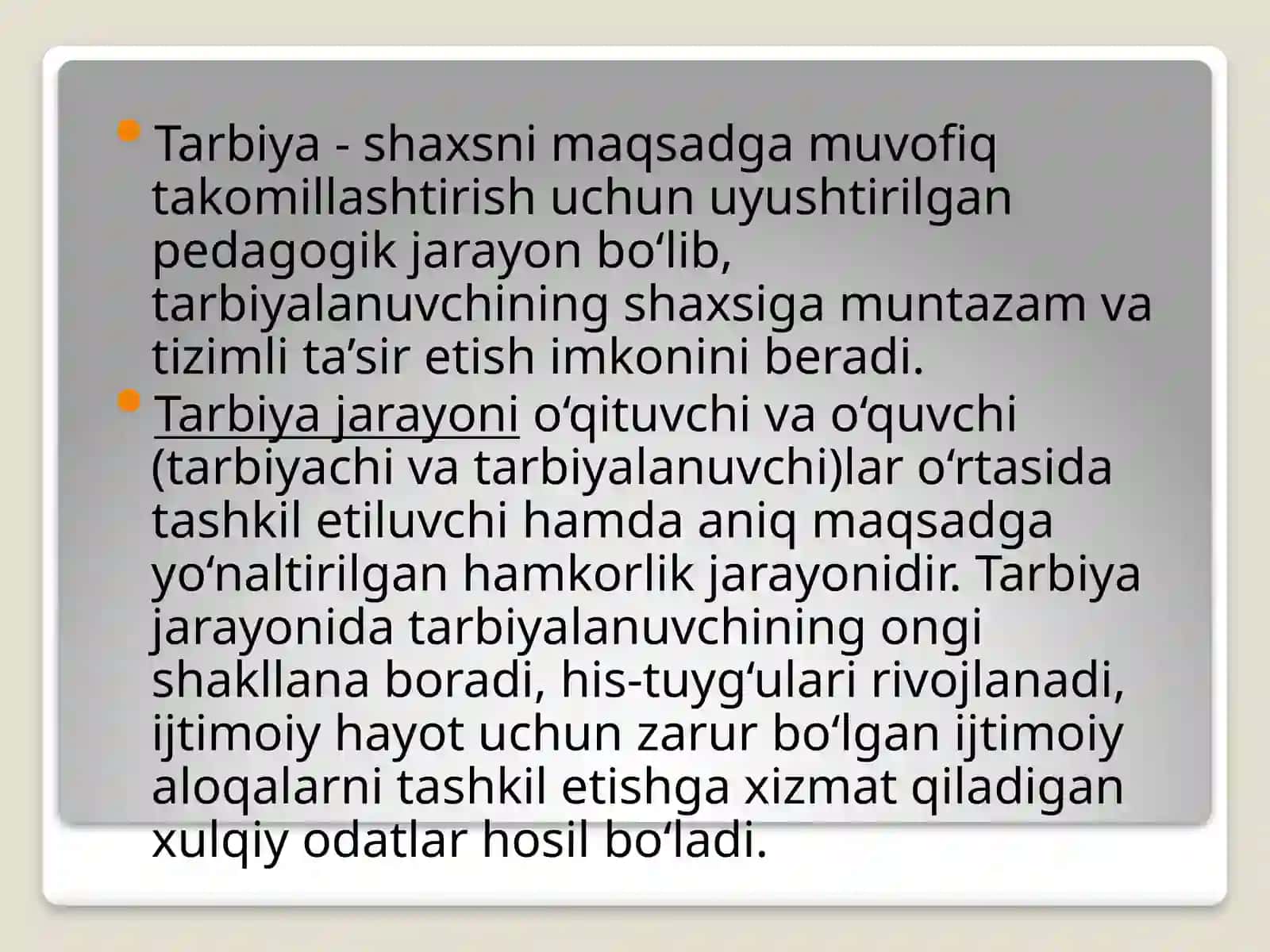 Tarbiya nazariyasi va oila pedagogikasi 4