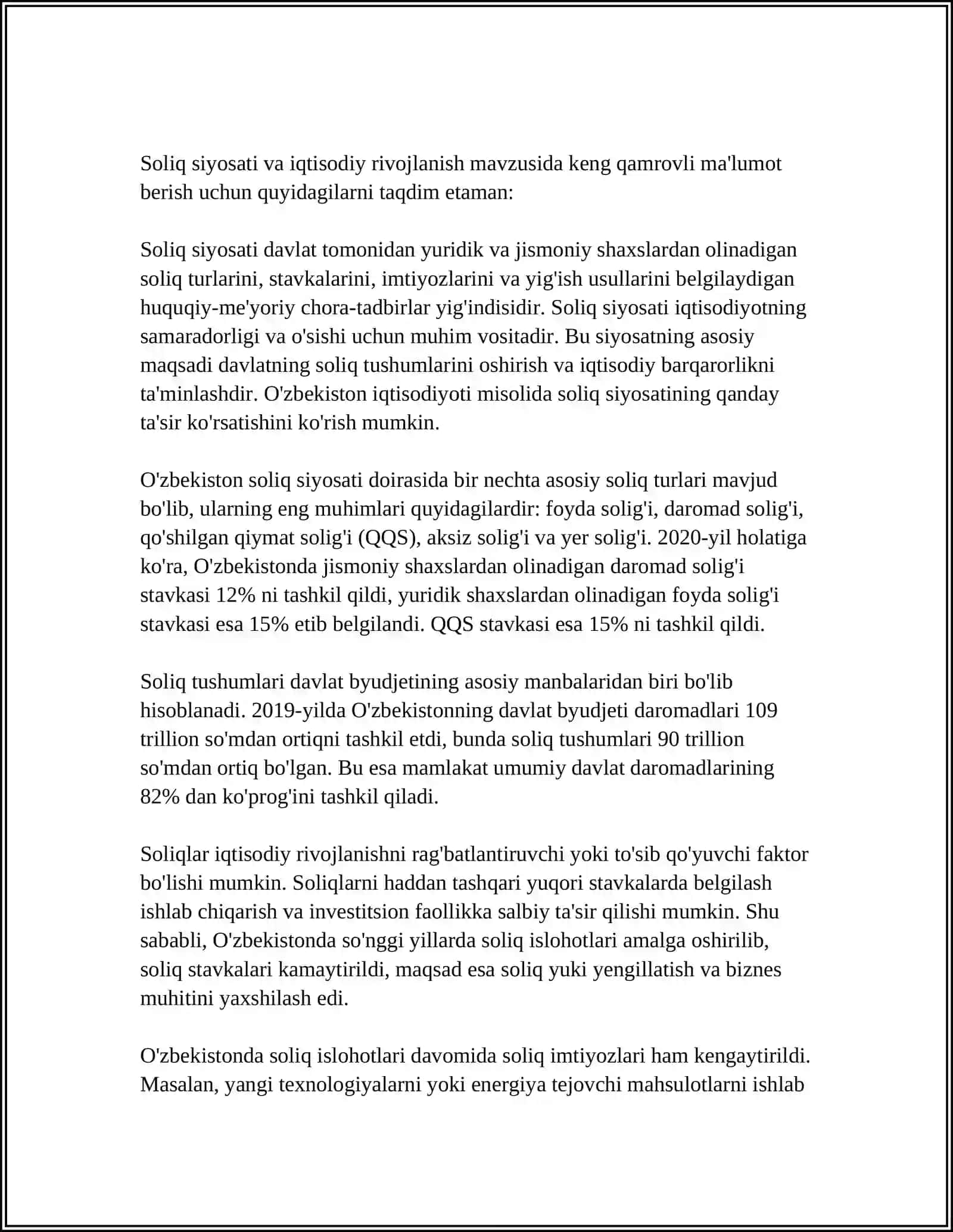 SOLIQ KONSEPSIYASINING USTUVOR YOʼNALISHLARI 4