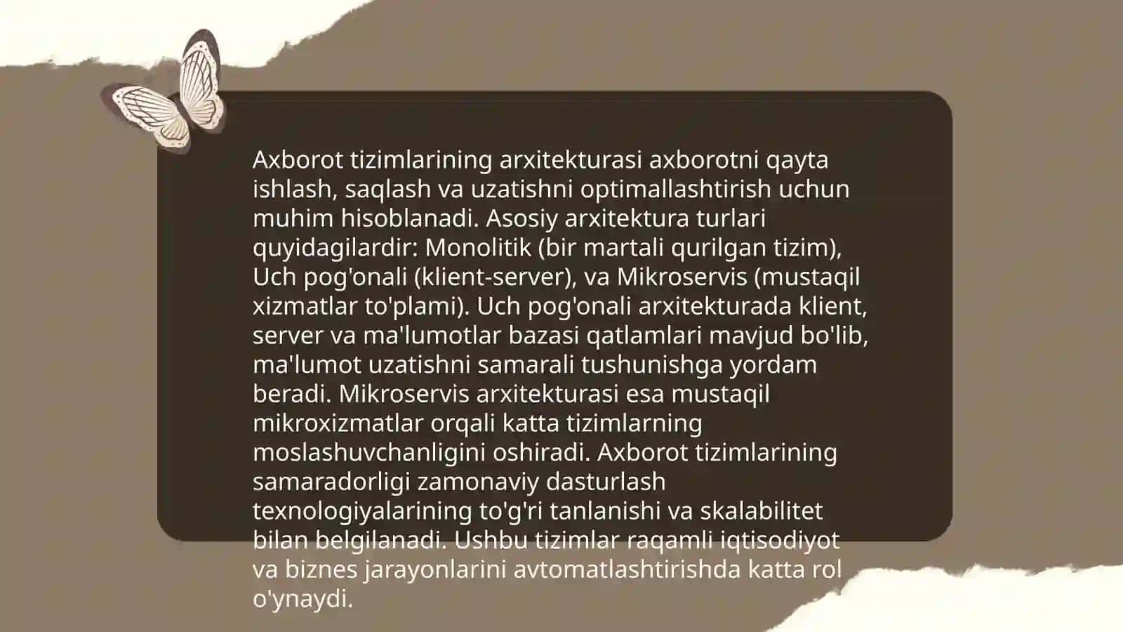 Avtomatlashtirilgan axborot tizimlarining mohiyati 4