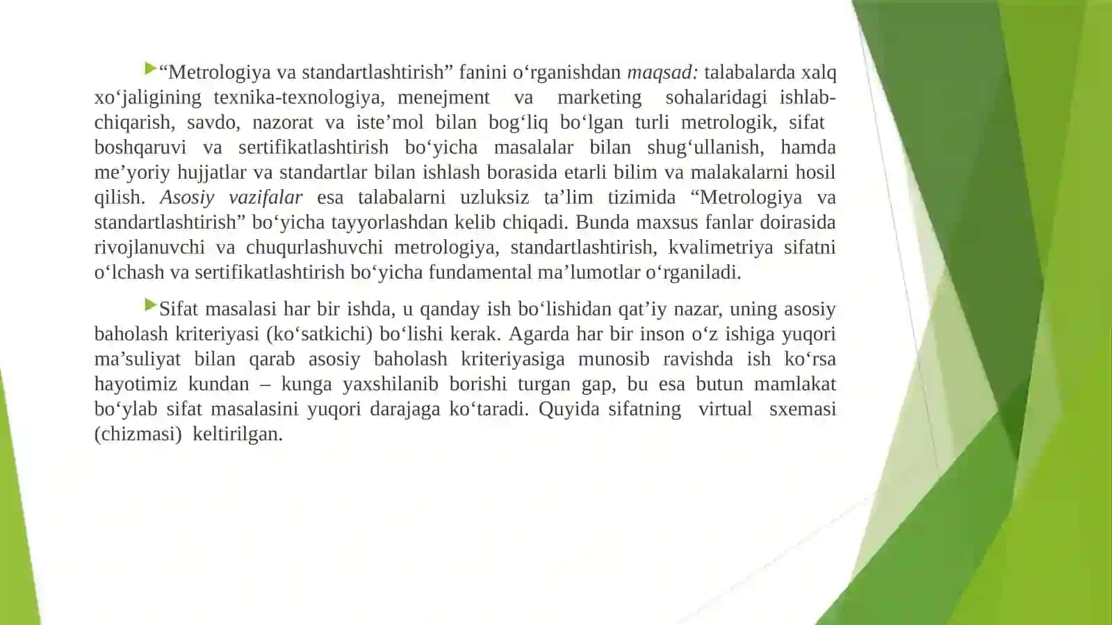 Metrologiya bo’yicha asosiy ma’lumotlar 4
