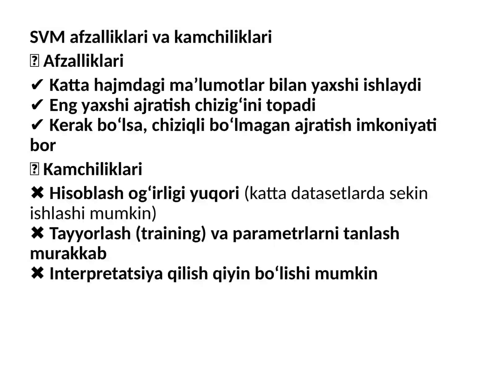 Opor vektorlar usuli 4